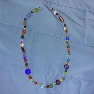 Colorful abstract necklace